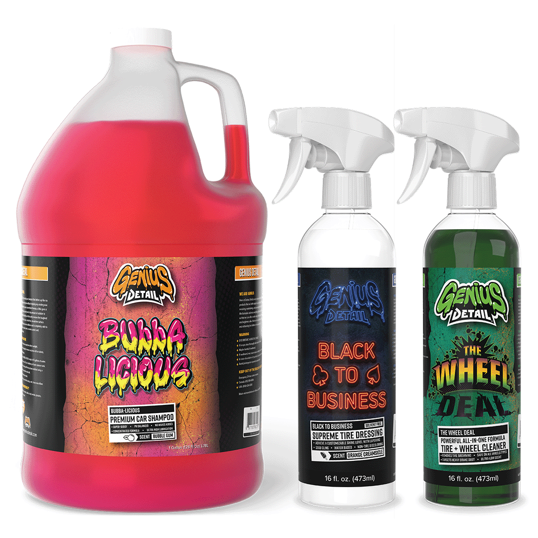 Genius Detail's Shampoo Bundle - Bubbalicious, Black to Business and The Wheel Deal