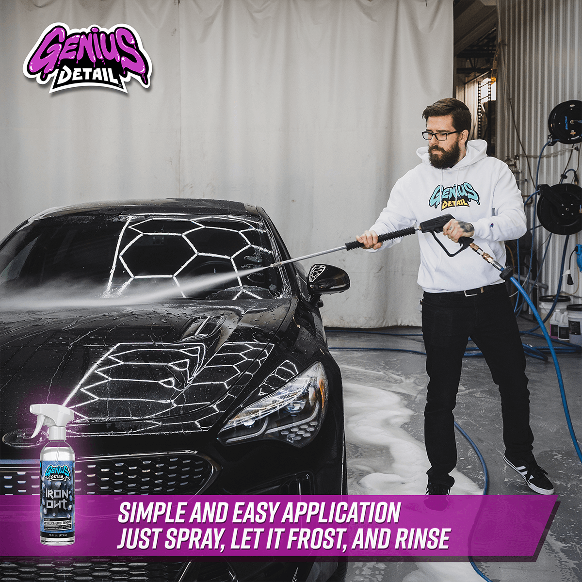 GetUSCart- Adam's Iron Remover Gallon - Fallout Iron Out Rust Stain Remover  Spray For Pro Car Detailing