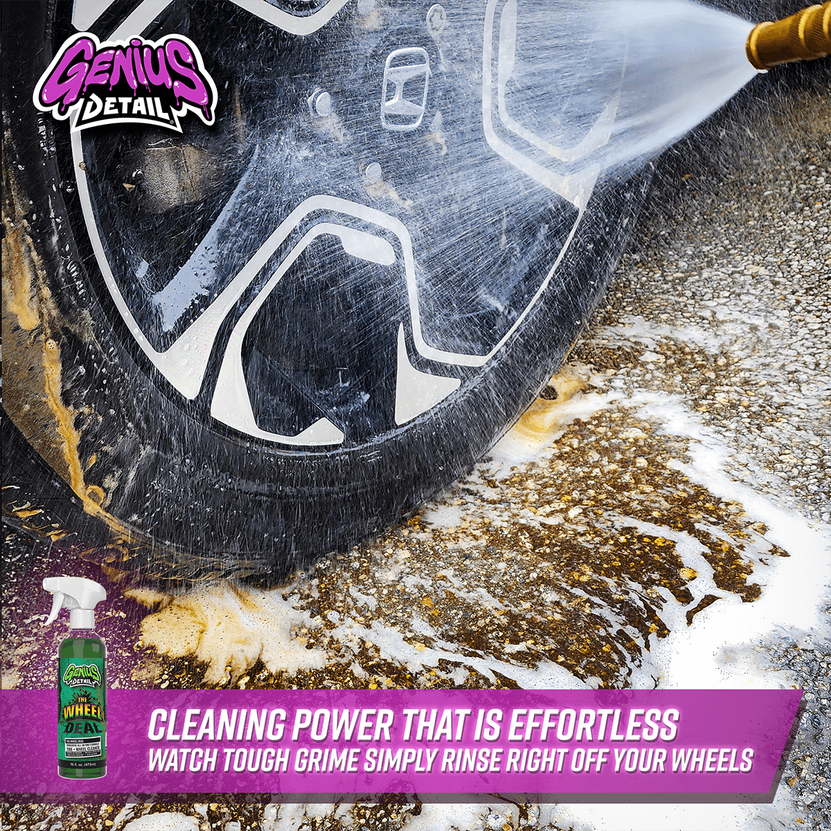 Cleaning Power that is Effortless - Watch Tough Grime Simply Rinse Right Off Your Wheels