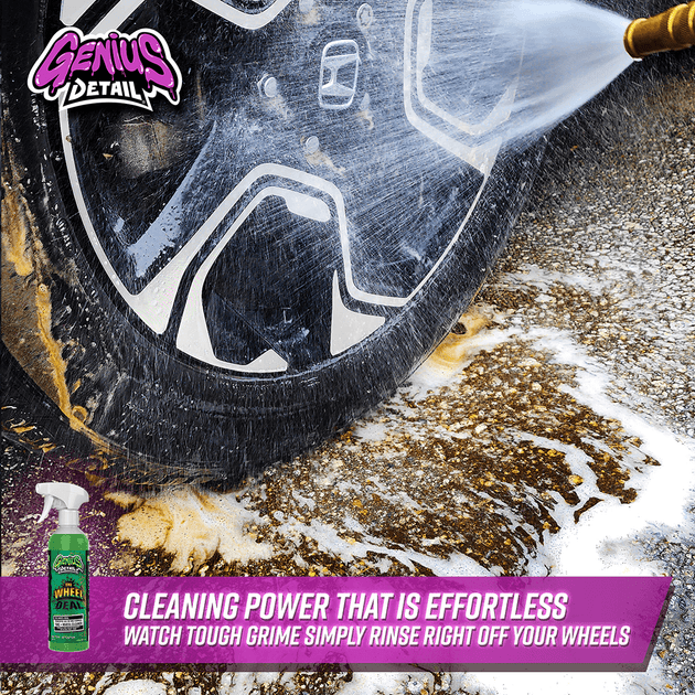 Cleaning Power that is Effortless - Watch Tough Grime Simply Rinse Right Off Your Wheels