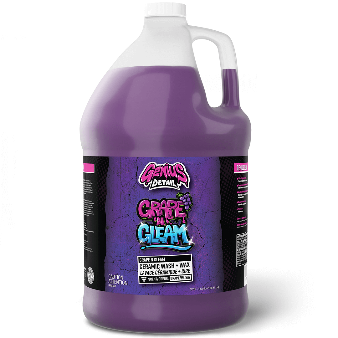 Genius Detail's Grape N Gleam Ceramic Wash & Wash - 1 Gallon (3.7L)