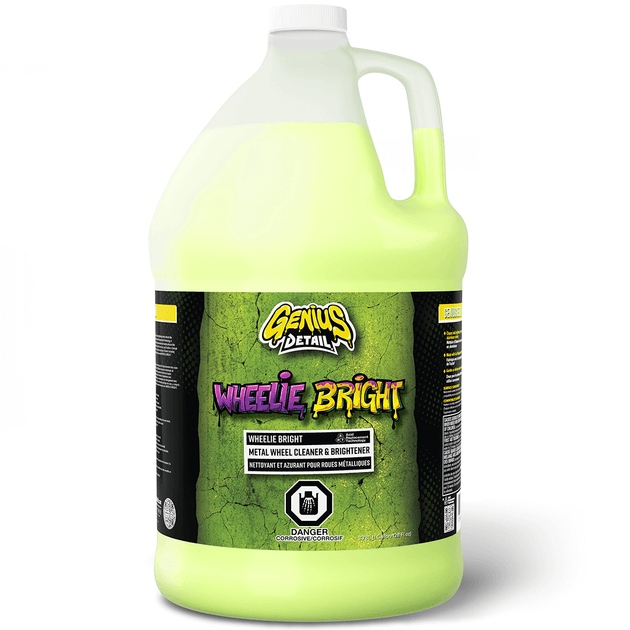 Genius Detail's Wheelie Bright Metal Wheel Cleaner & Brightener - 1 Gallon (3.78L)