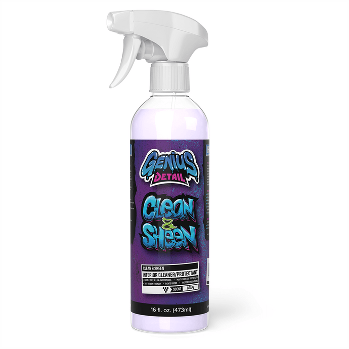 Genius Detail's Clean & Sheen Interior Cleaner/Protectant - 16oz (473ml)
