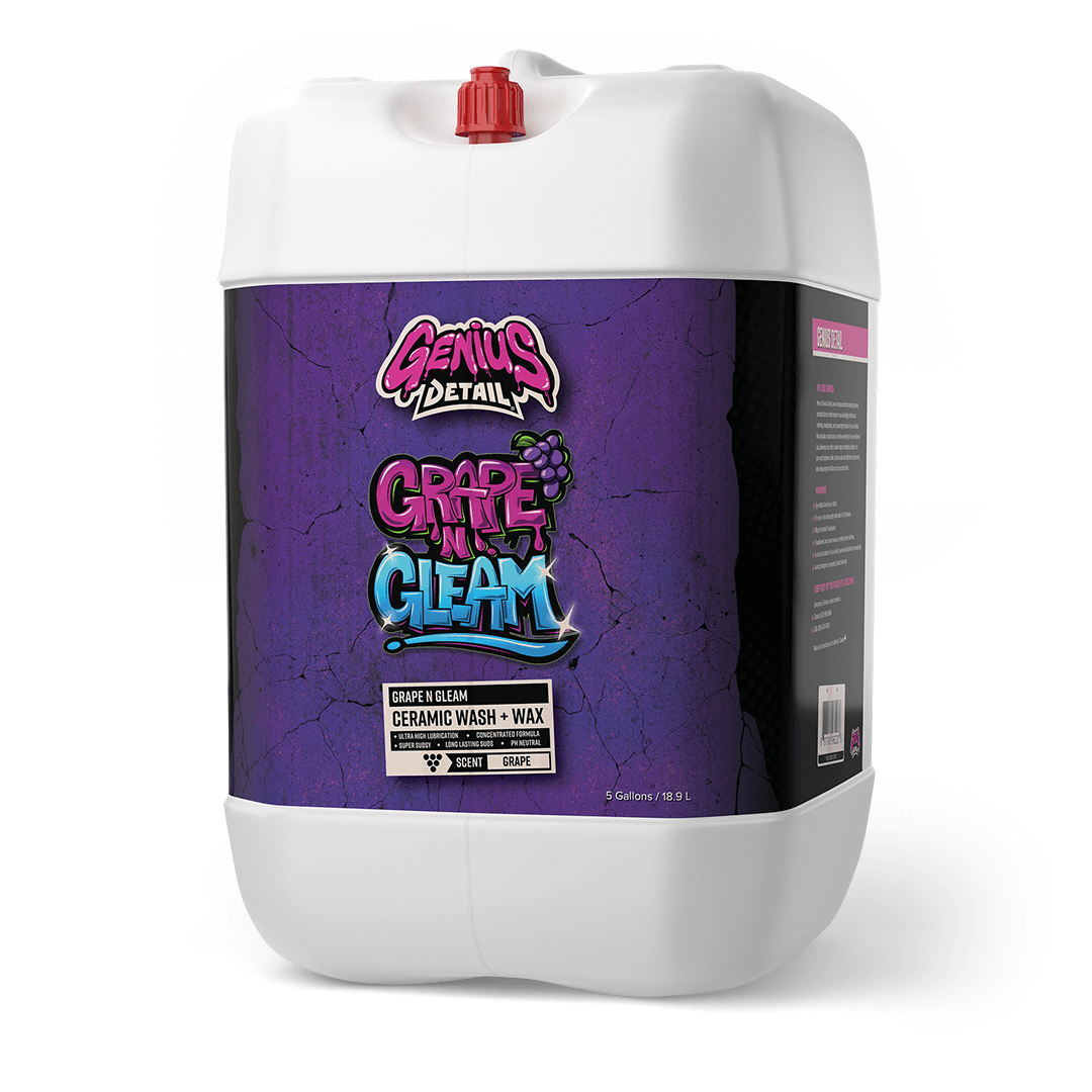 Genius Detail's Grape N Gleam Ceramic Wash & Wax - 5 Gallon (18.9)