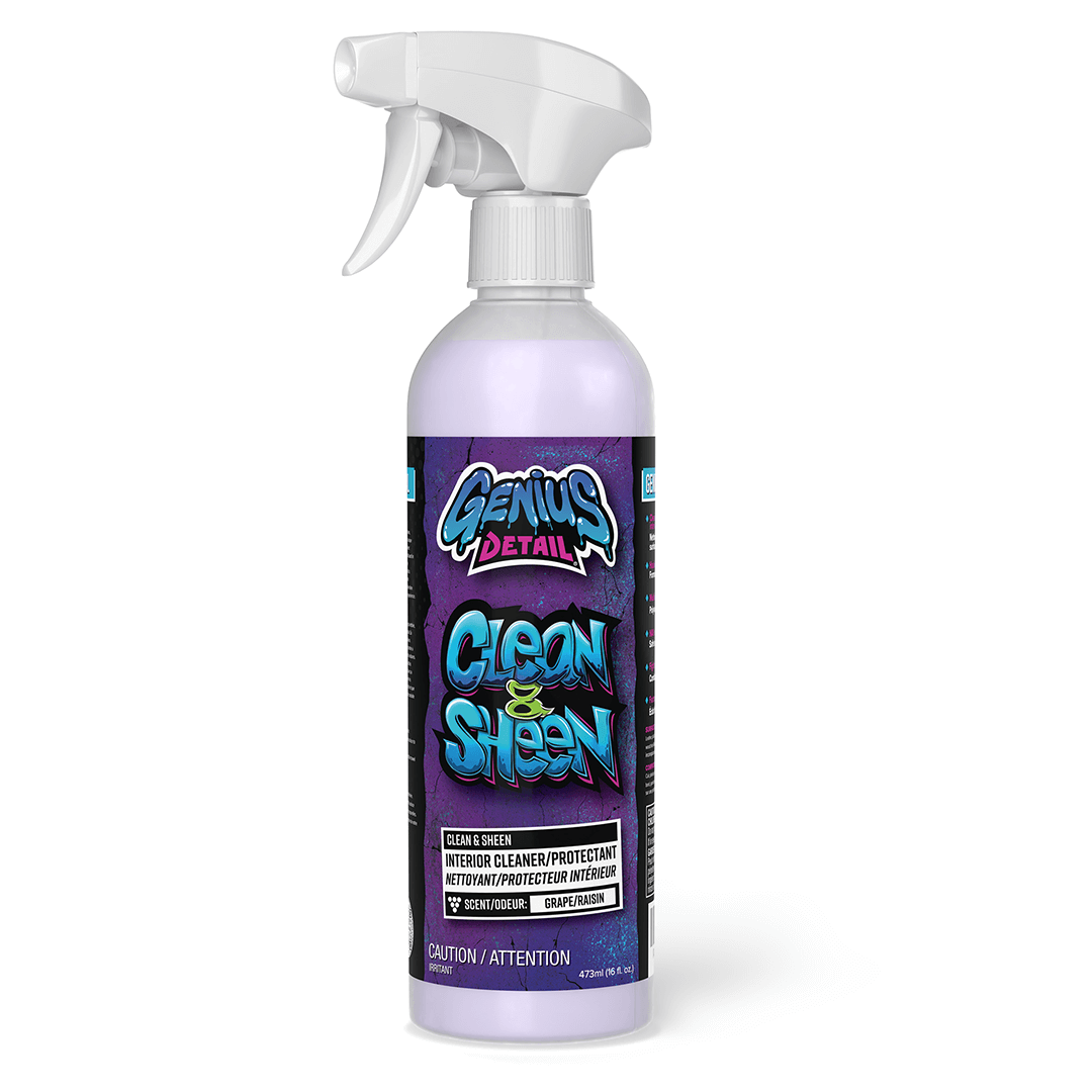 Genius Detail's Clean & Sheen Interior Cleaner/Protectant - 16oz (473ml)