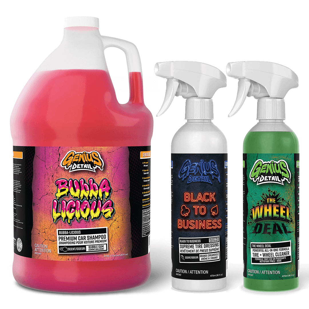 Genius Detail's Shampoo Bundle - Bubbalicious, Black to Business and The Wheel Deal